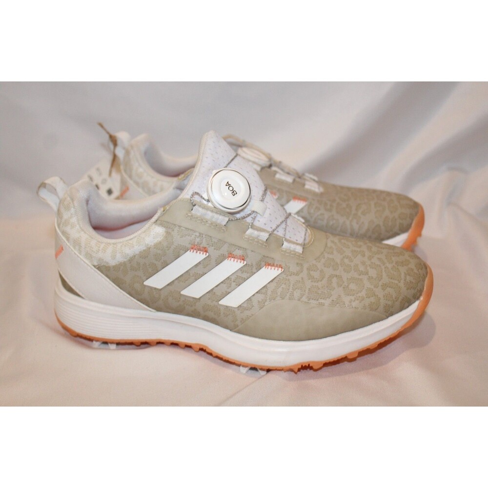 Adidas Women's S2G BOA 23 Golf Shoes BEIGE LEOPARD SZ 7.5 NWOB